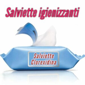 Salviette igienizzanti a base di clorexidina