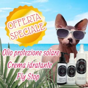 KIT ESTATE: Olio protezione solare – Crema idratante – FlyStop